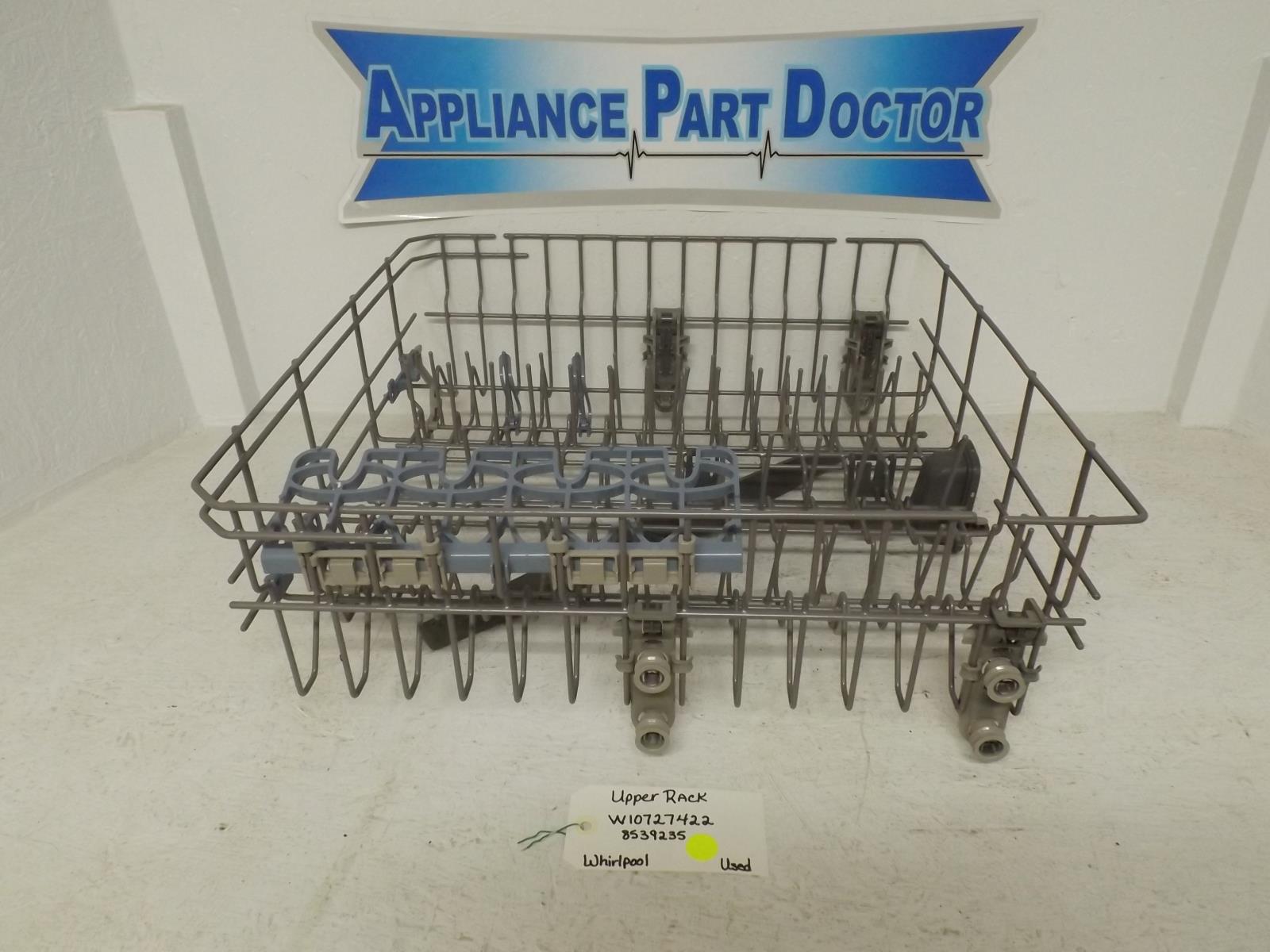 Whirlpool Dishwasher W10727422 8539235 Upper Dish Rack Used Whirlpool Dishwasher W10727422 8539235 Upper Dish Rack Used